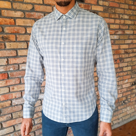 NEW Billy Reid Plaid Casual Button Up Shirt NWOT - Picture 3 of 12